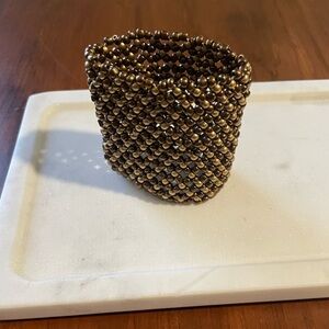Stretch Beaded Cuff Bracelet